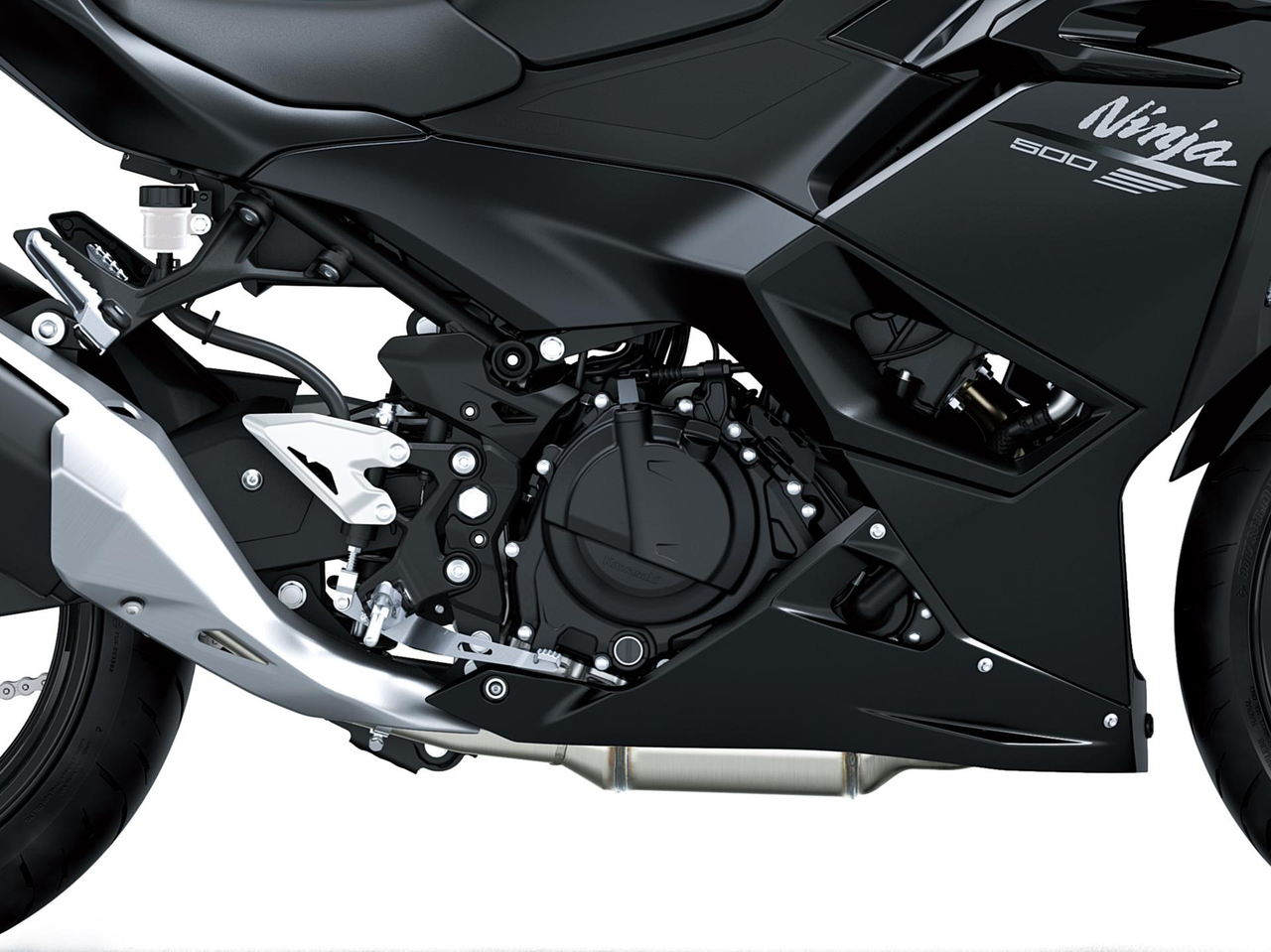 Motor bicilíndrico paralelo de 451 cc, potente e responsivo para o piloto