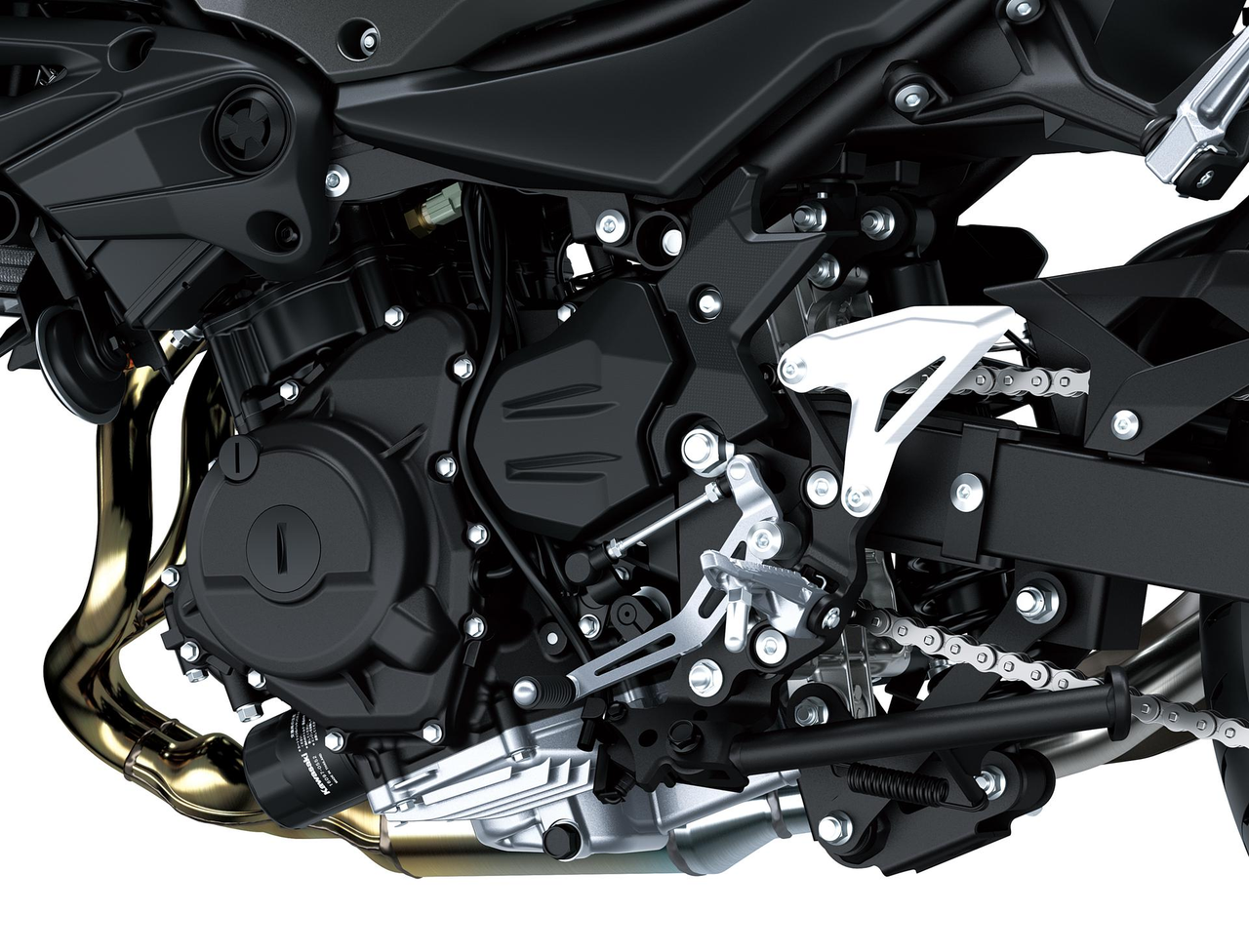 Motor bicilíndrico paralelo de 451 cc, potente e responsivo para o piloto
