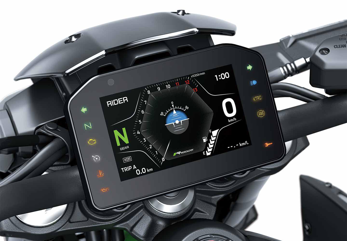 Instrumentação colorida TFT de 5”