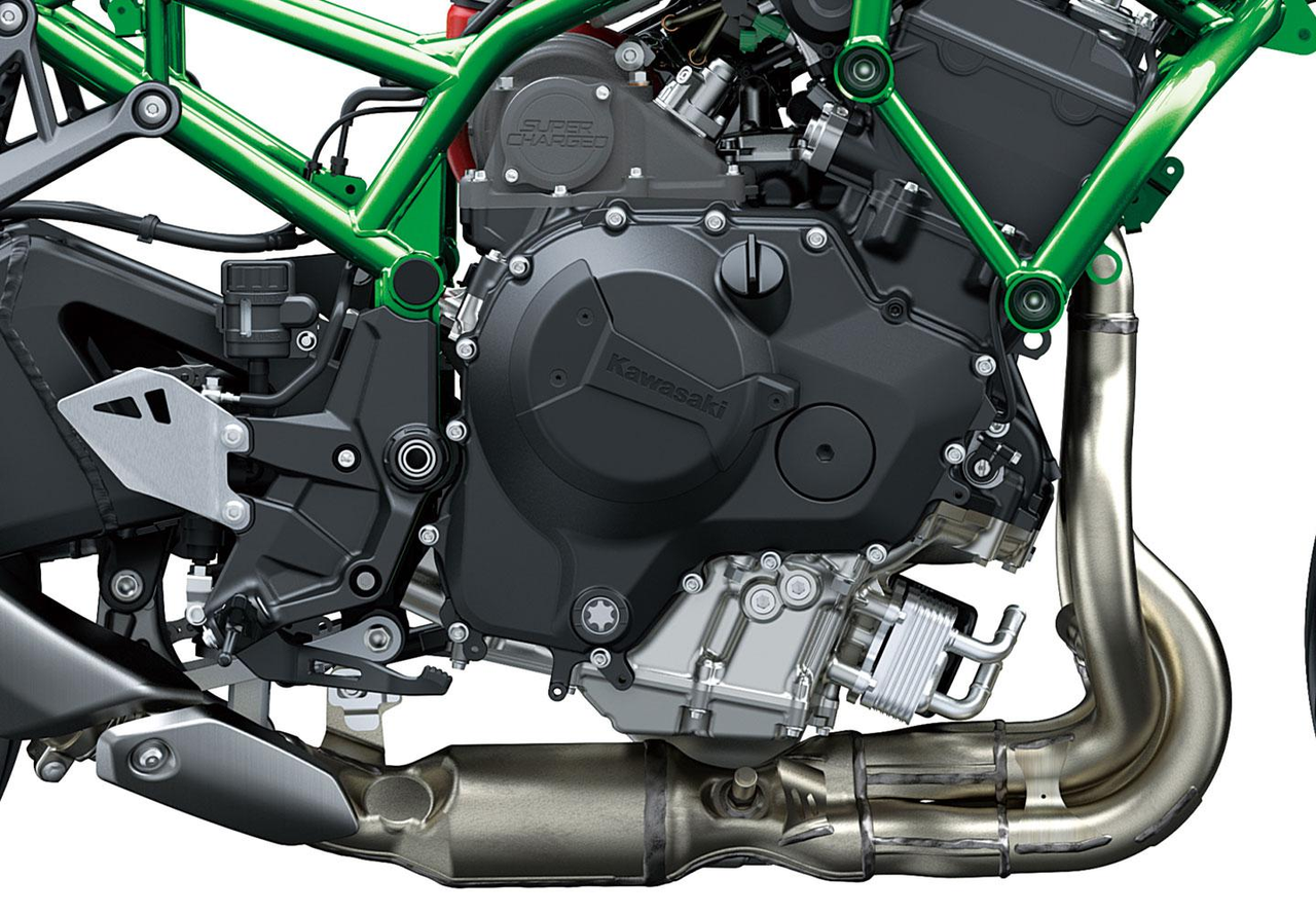 Motor superalimentado balanceado para uma Supernaked