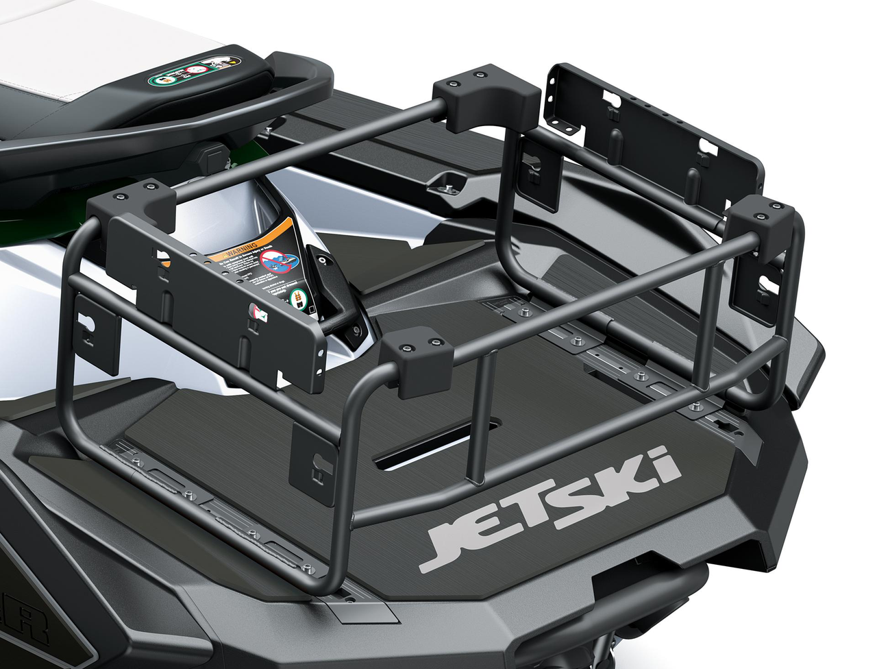 Bagageiro traseiro com suportes para varas de pesca/equipamentos